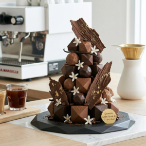 Tháp Cà Phê Sốt Chocolate